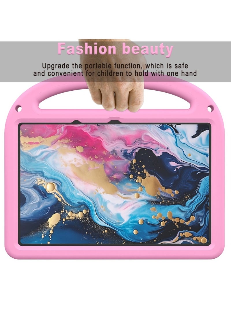 Kids Case For Xiaomi Redmi Pad 2 11 Inch Released 2025, EVA Foam Lightweight Shockproof Duarable Tablet Cover with Handle Stand Case For Children Firendly (Pink) - Image 4