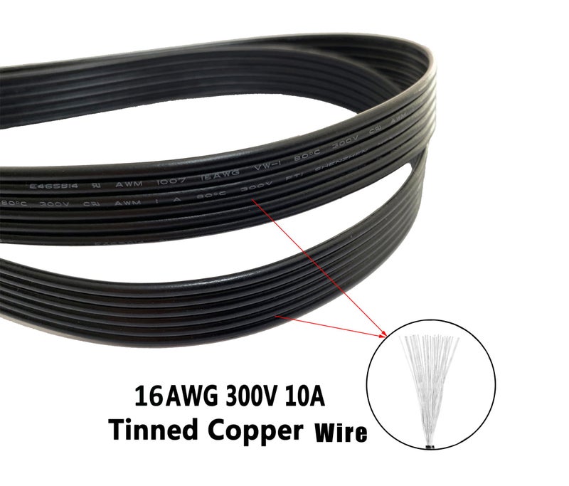 Thsion 12VHPWR PSU Cable, 600W PCIe 5.0 Dual 8-Pin PCIe to 12V-2x6 Connector for Corsair Type-4 PSUs, 16AWG Tinned Copper GPU Power Cable, Fit RTX 5070 5080 5090 RX 7900 9070 - Black - Image 4