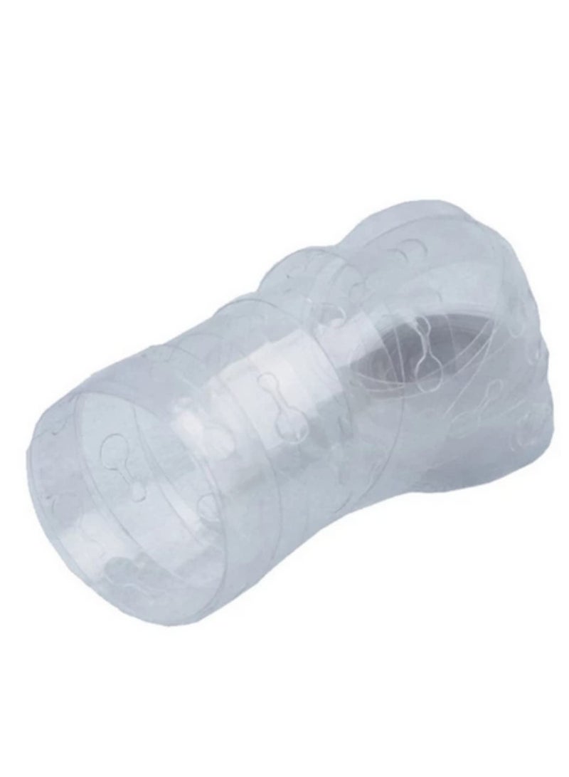 5M Transparent Balloon Chain Tape Double Hole Balloon Arch Connector Strip for Wedding, Birthday Party Decor Plastic Balloon Glue Free Chain for Indoor/Outdoor Decoration - Image 1