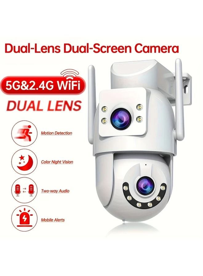 2025 Dual Lens Outdoor Security Camera 360 Tracking Color Night Vision W3 6 32G - Image 3
