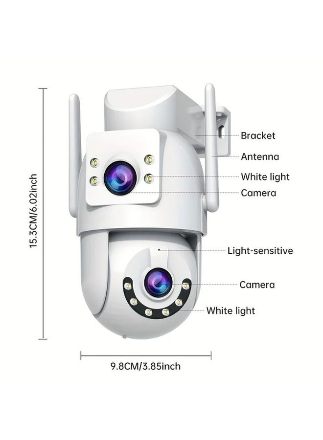 2025 Dual Lens Outdoor Security Camera 360 Tracking Color Night Vision W3 6 32G - Image 4