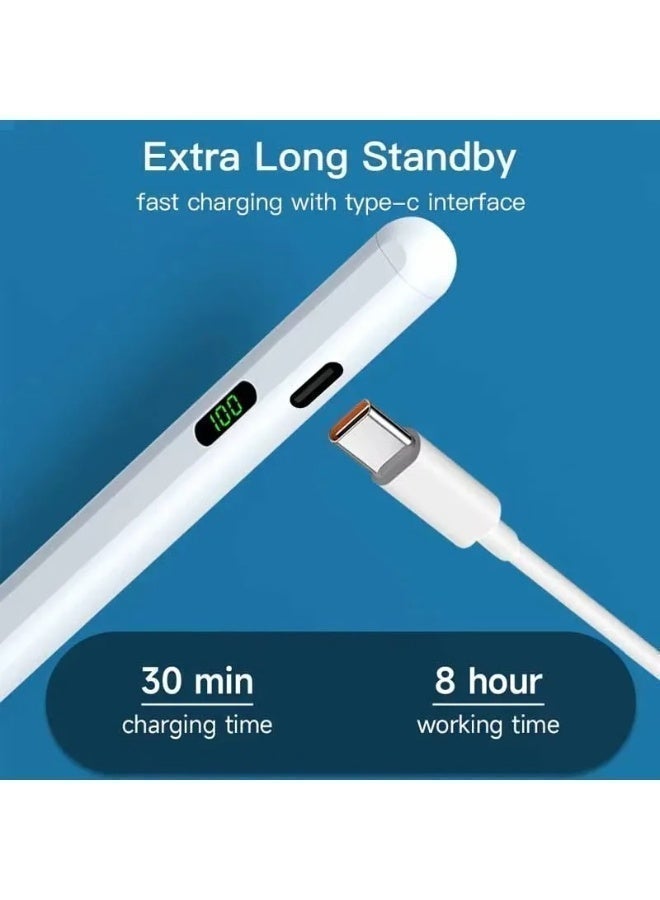 قلم رقمي عالمي مزود بشاشة LED لعرض الطاقة - متوافق مع أجهزة iPad و iPhone و Samsung و Android - Image 5