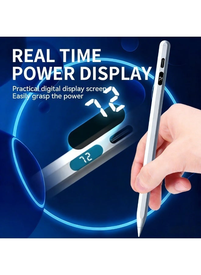 قلم رقمي عالمي مزود بشاشة LED لعرض الطاقة - متوافق مع أجهزة iPad و iPhone و Samsung و Android - Image 2