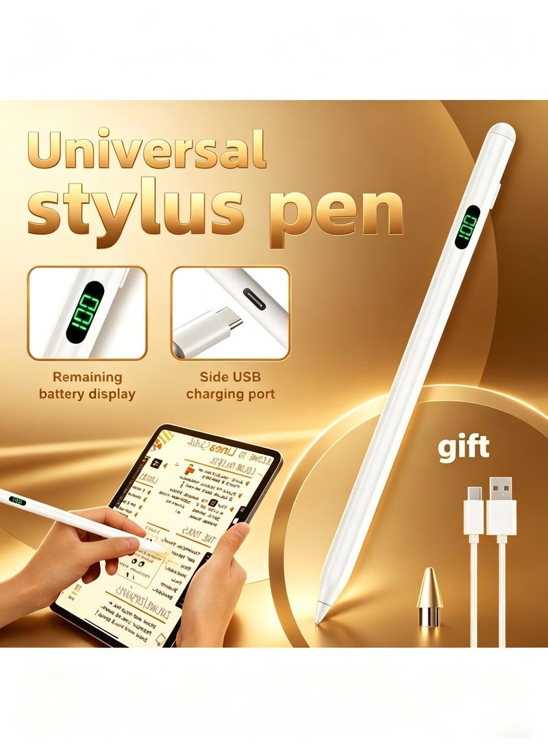 قلم رقمي عالمي مزود بشاشة LED لعرض الطاقة - متوافق مع أجهزة iPad و iPhone و Samsung و Android - Image 3