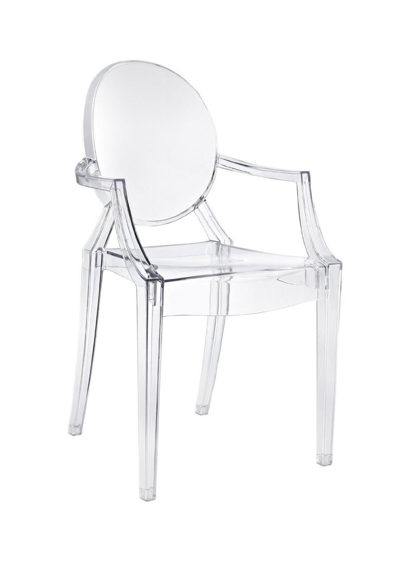 MAPLE HOME DECORATION - Maple Home Acrylic Modern Dining Armchair Polycarbonate Transparent Indoor Outdoor Office Restaurant Chairs - Image 1