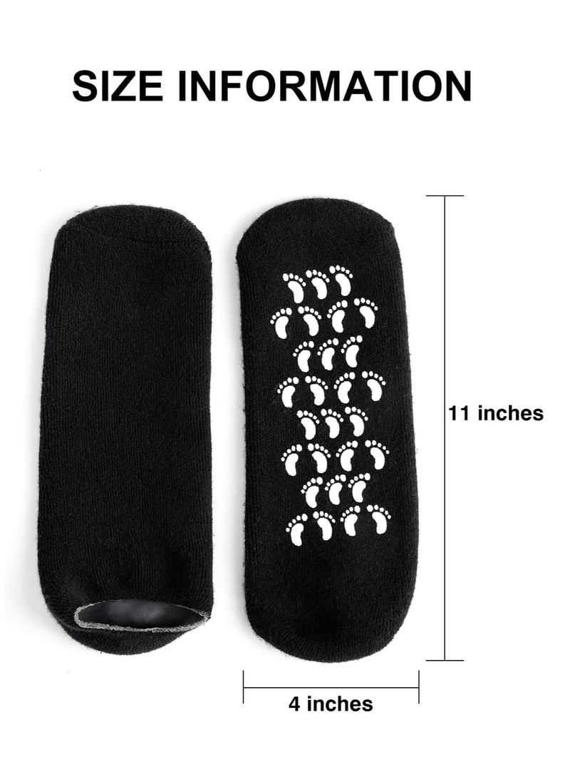 MoyRetty - Moisturizing Silicone Socks for Men - Large Size, Black, Ultimate Aloe-Infused Gel for Home Use - Say Goodbye to Dry Cracked Feet MoyRetty - Image 1
