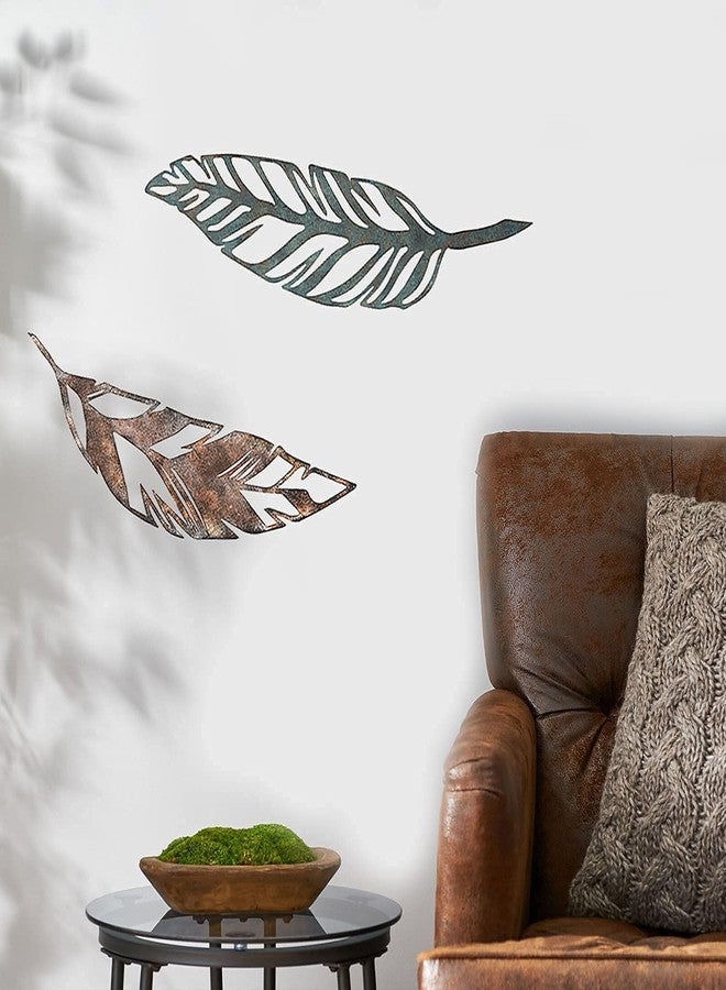 Retrome Metal Feather Wall Decor, Set of 2 - Image 5