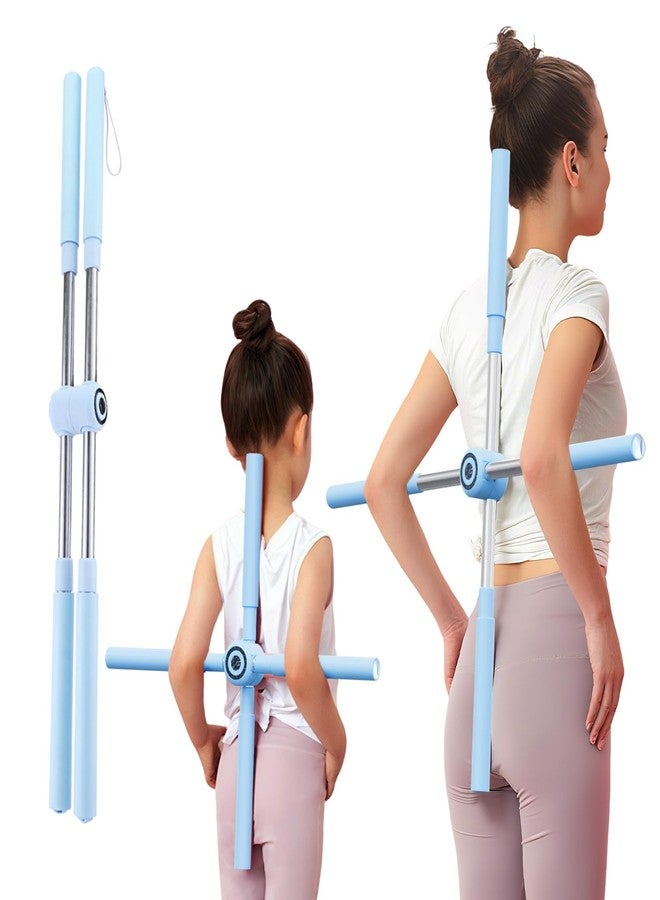 Roenae Yoga Stick, Posture Correction Stick for Women and Men, Relieve Back Pain, Upper and Lower Back Stretchers and Straighteners, 24.4-36.2 Inch Stretching Stick Neck Hump Corrector Stretching rod - Image 1