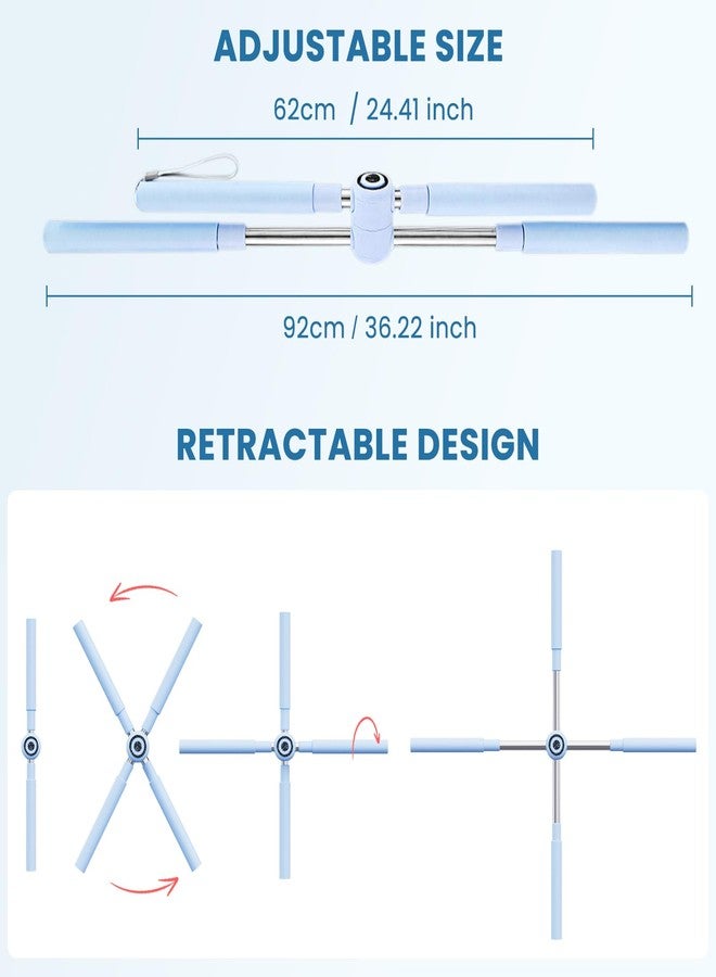 Roenae Yoga Stick, Posture Correction Stick for Women and Men, Relieve Back Pain, Upper and Lower Back Stretchers and Straighteners, 24.4-36.2 Inch Stretching Stick Neck Hump Corrector Stretching rod - Image 2