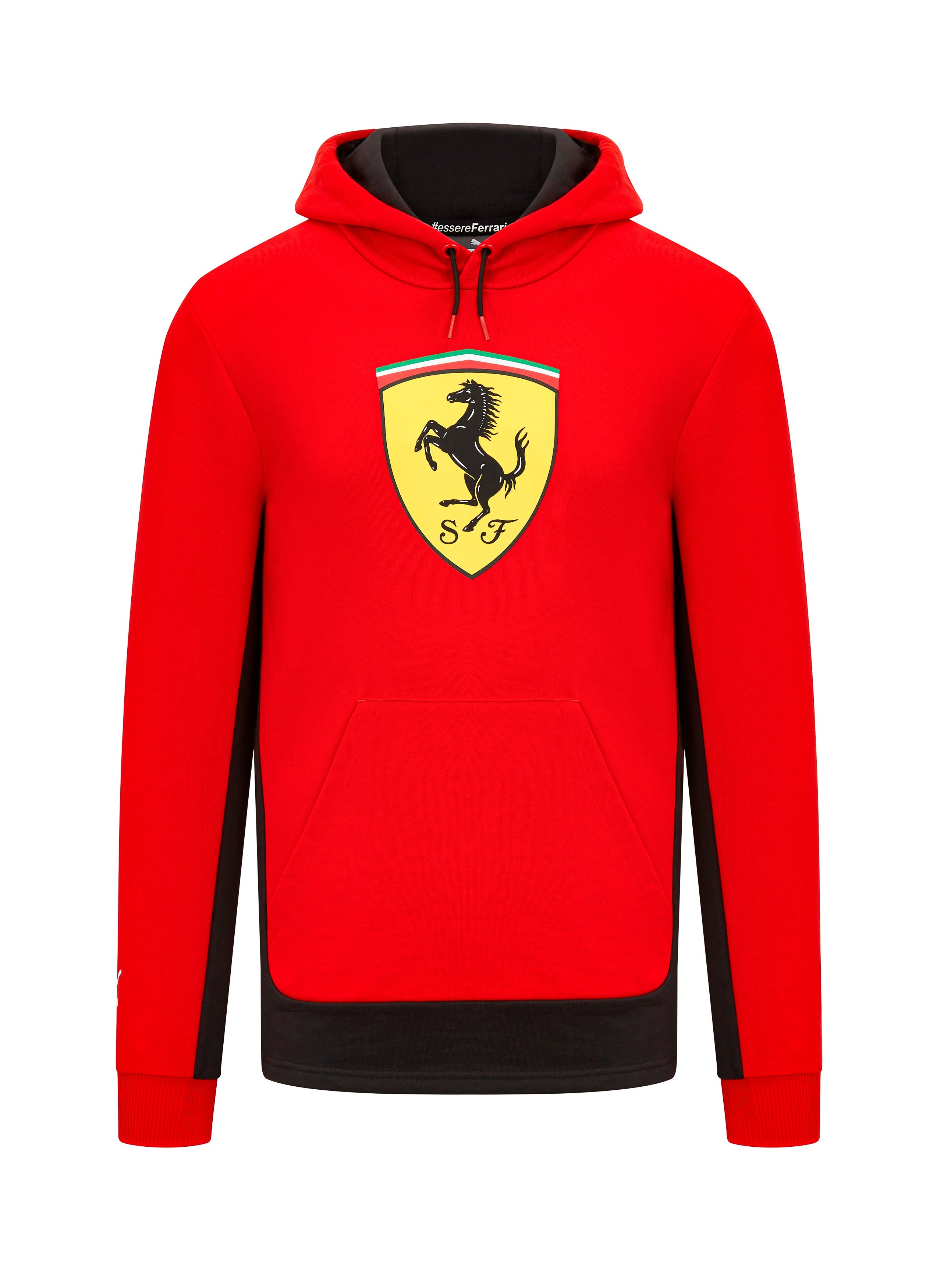 【関税 送料無料】FERRARI ロゴ スウェット フーディ Cotton sweatshirt dress with Ferrari logo in Racing red for