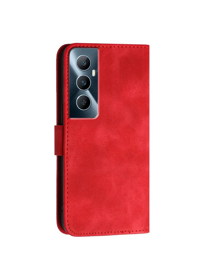 اس-توب جراب لهاتف Realme C65 4G، جراب هاتف جلدي منقوش بنقشة فراشة شبكية مع حبل تعليق - Image 3