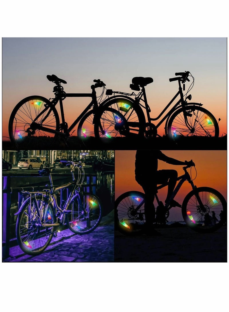 Y&D LED Bike Wheel Lights 4 Pack Spoke for Wheels Tires Waterproof Bicycle Refraction Reflective Best Fun Outdoor Cycling Equipment Kids Adult Teens  - Image 3