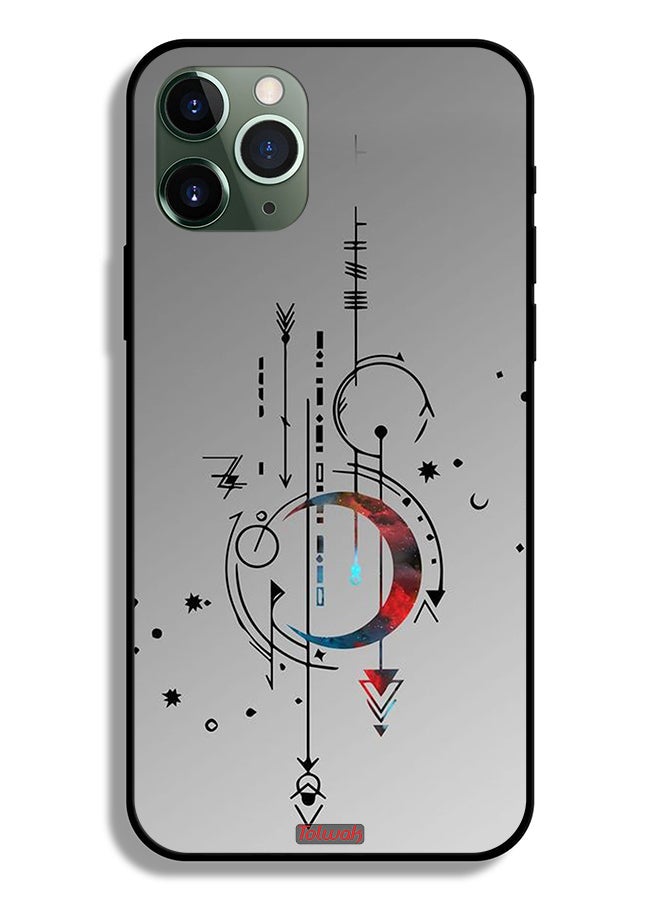 Tolwak Apple iPhone 11 Pro Max Protective Case Moon And Arrows Art Pattern - Image 2