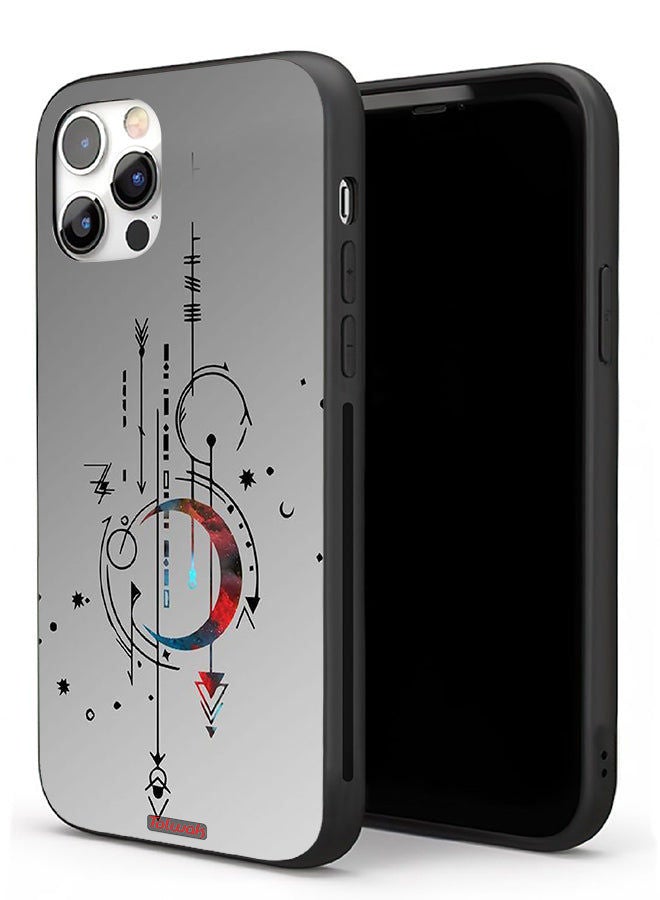 Tolwak Apple iPhone 11 Pro Max Protective Case Moon And Arrows Art Pattern - Image 1