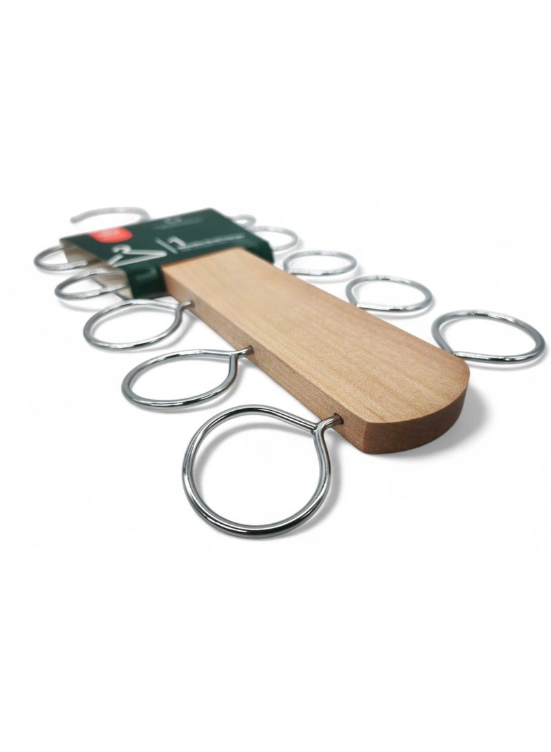 AKDC Al Kabayel Wooden Scarf Hanger 10 Holders - Image 3