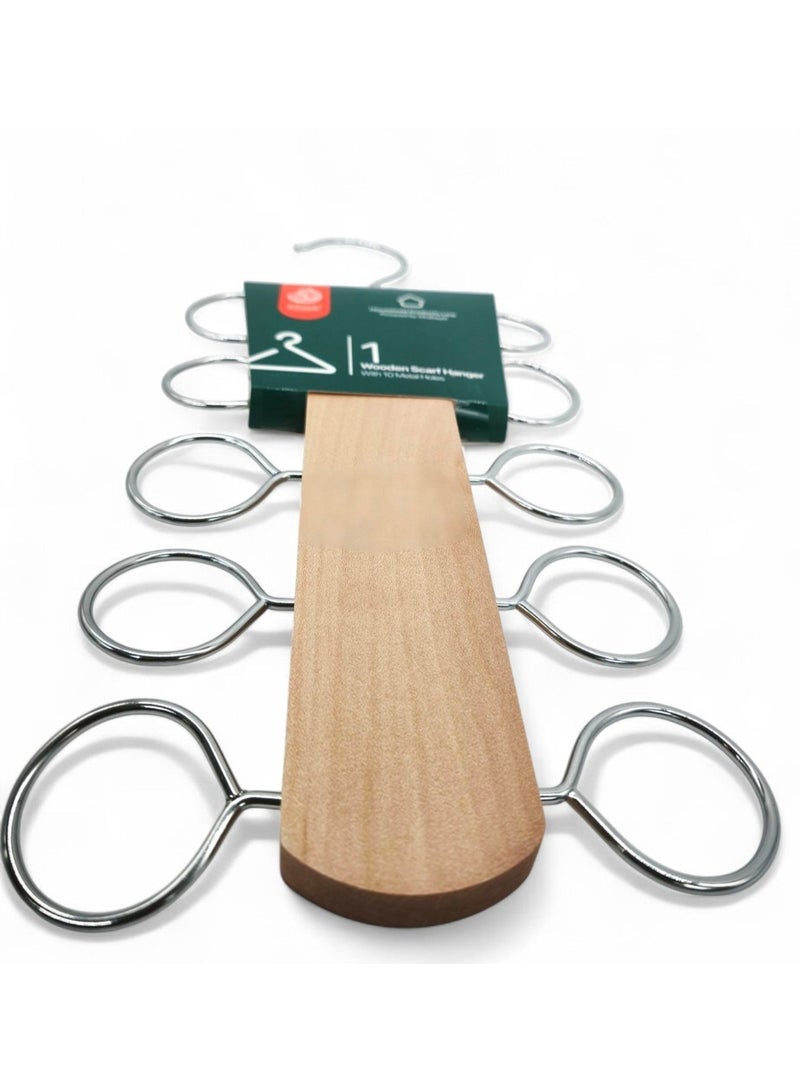 AKDC Al Kabayel Wooden Scarf Hanger 10 Holders - Image 2