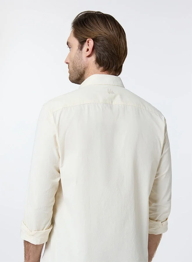 MANNERISM  The Neutral Corduroy Beige Shirt with Classic Softness for Men | Best Price UAE