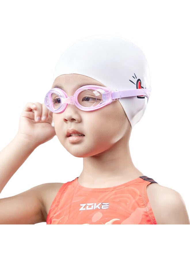 ZOKE Children'S Swimming Goggles, Non-Prescription, High-Definition, Waterproof, Anti-Fog, Youth Universal, Transparent Pink/Light Purple, 623502101-3 - Image 2