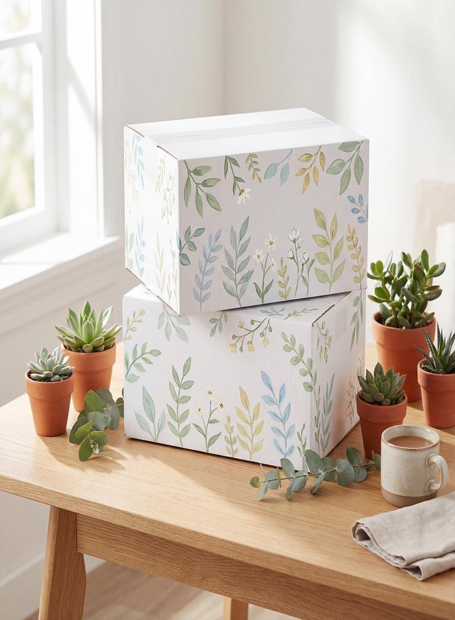 RLAVBL 9x6x4 Inches Shipping Boxes Set of 40,White Small Corrugated Cardboard Box - Image 5