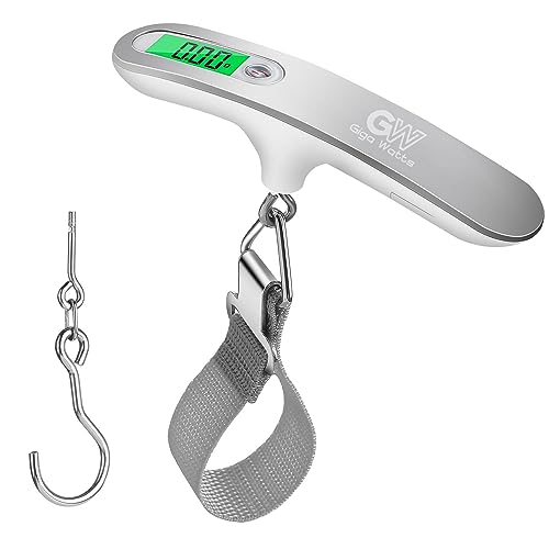 GIGAWATTS Digital Luggage Weighing Scale with Fishing Hook Type for Flights 50 Kg Weight Machine LED Display & Strain Gauge Sensors (Stainless Steel, 1 Year Warranty) - Image 1