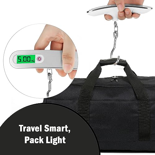 GIGAWATTS Digital Luggage Weighing Scale with Fishing Hook Type for Flights 50 Kg Weight Machine LED Display & Strain Gauge Sensors (Stainless Steel, 1 Year Warranty) - Image 5