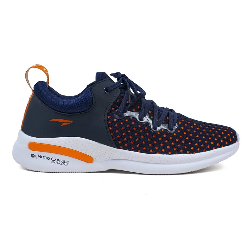 أسيان Men's Running Shoes in Navy and Orange for Men and Boys