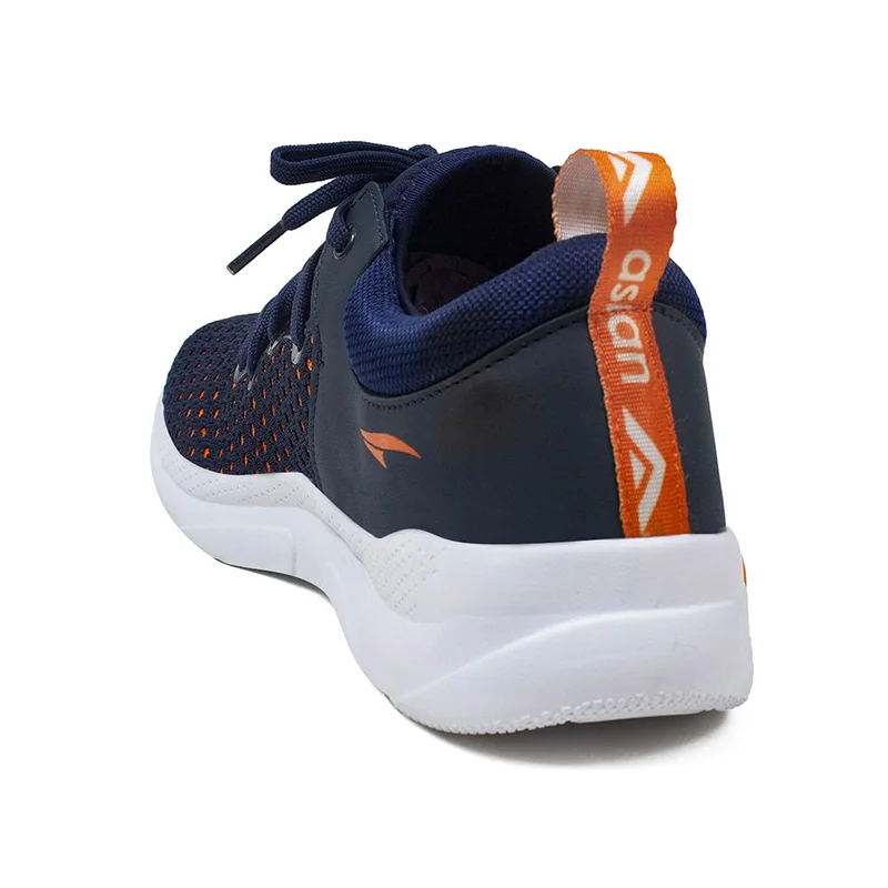 أسيان Men's Running Shoes in Navy and Orange for Men and Boys