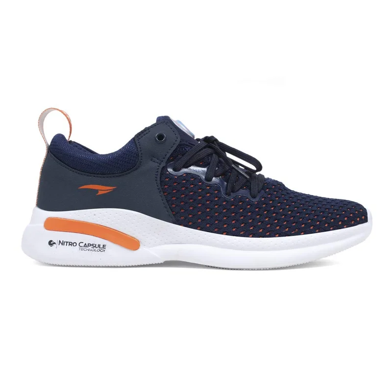 أسيان Men's Running Shoes in Navy and Orange for Men and Boys