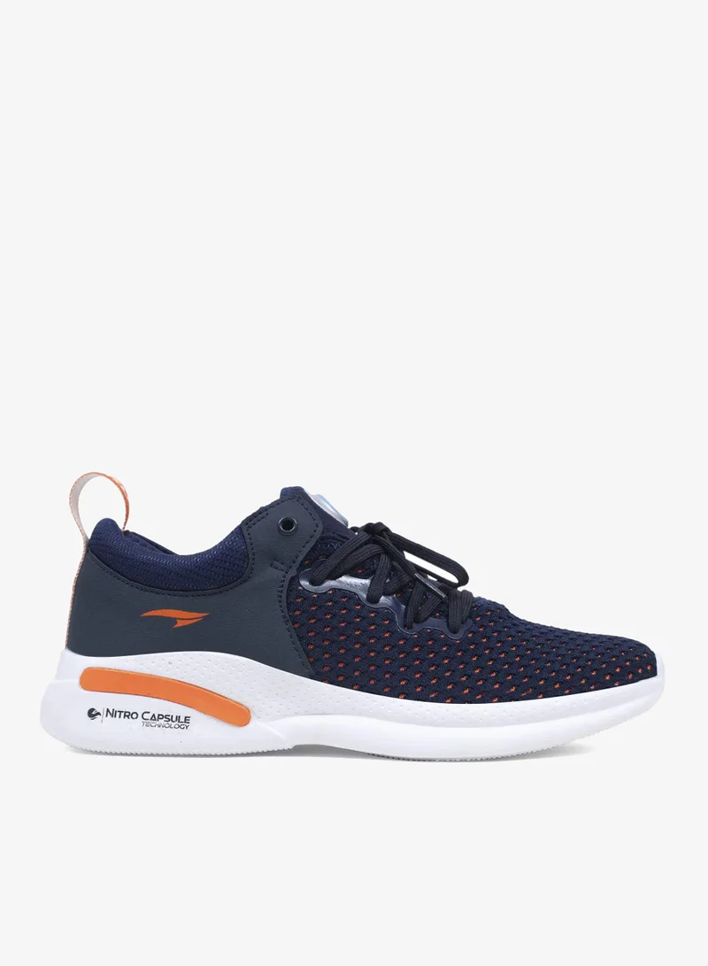 Asian  Men's Running Shoes in Navy and Orange for Men and Boys for Men | Best Price UAE