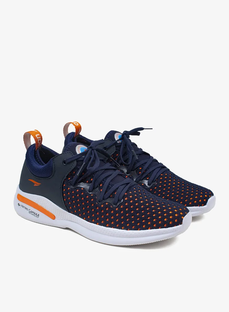 Asian Men's Running Shoes in Navy and Orange for Men and Boys