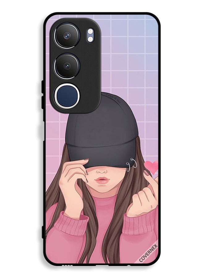 Covernex Vivo Y19s 4G Protective Case Cover Snap Love Cap Girl - Image 1