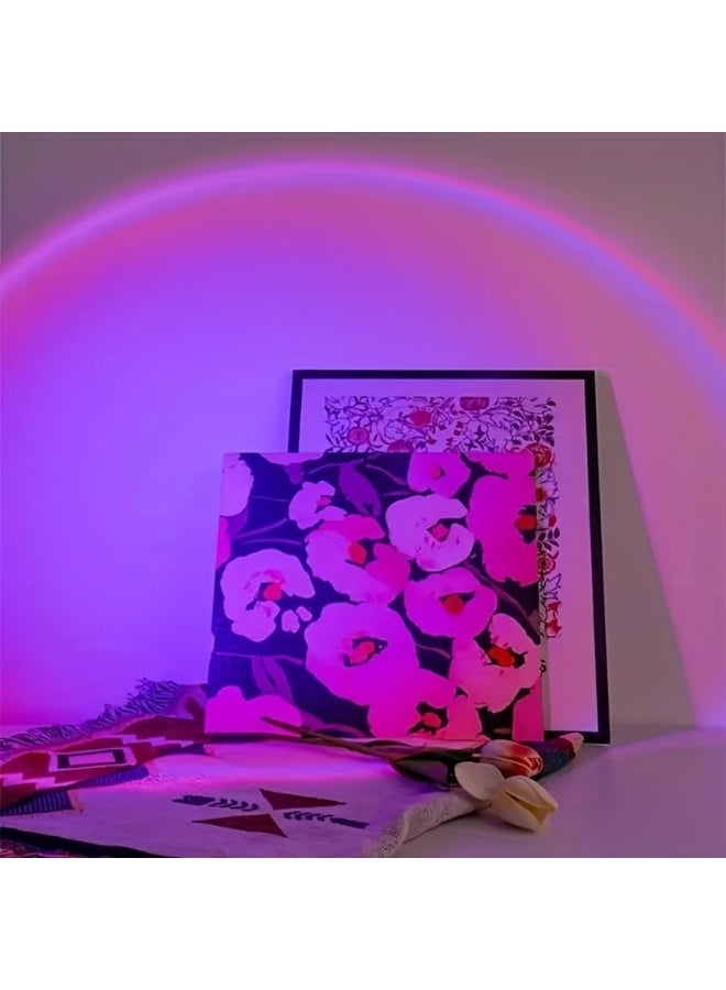 مصباح غروب الشمس العاكس، دوران 360 درجة، ضوء عرض غروب الشمس، مصباح LED ليلي، مصباح أرضي، يعمل بالطاقة عبر USB، مصابيح غروب الشمس لتصوير الحفلات، ديكور غرفة النوم، عيد الميلاد - Image 5