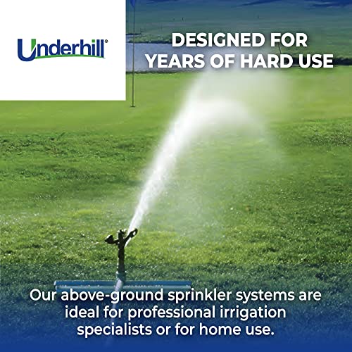 Underhill RollerPro 22-Inch Portable Sprinkler System Base for Brass Impact Sprinkler, Lawn Turf Irrigation System, 1-Inch FHT x 1-Inch FPT, A-RP221 - Image 5