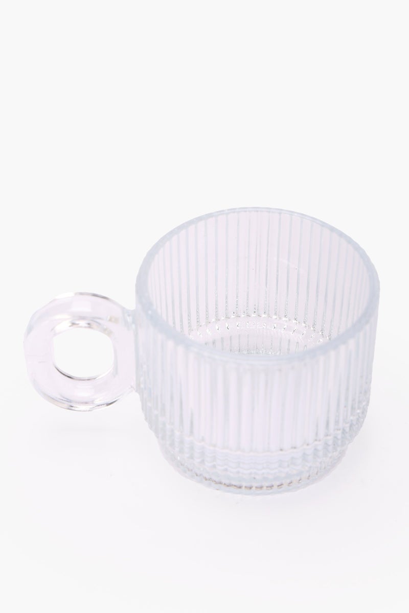 Carina Ribbed Glass Small Cup 