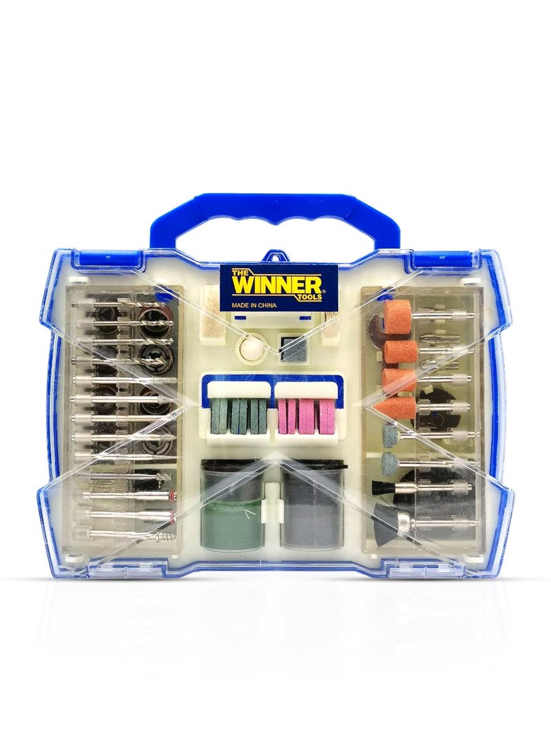 وينر مجموعة ملحقات الأدوات الدوارة - 100 قطعة، متوافقة مع العلامات التجارية الكبرى للأدوات الدوارة - Image 1