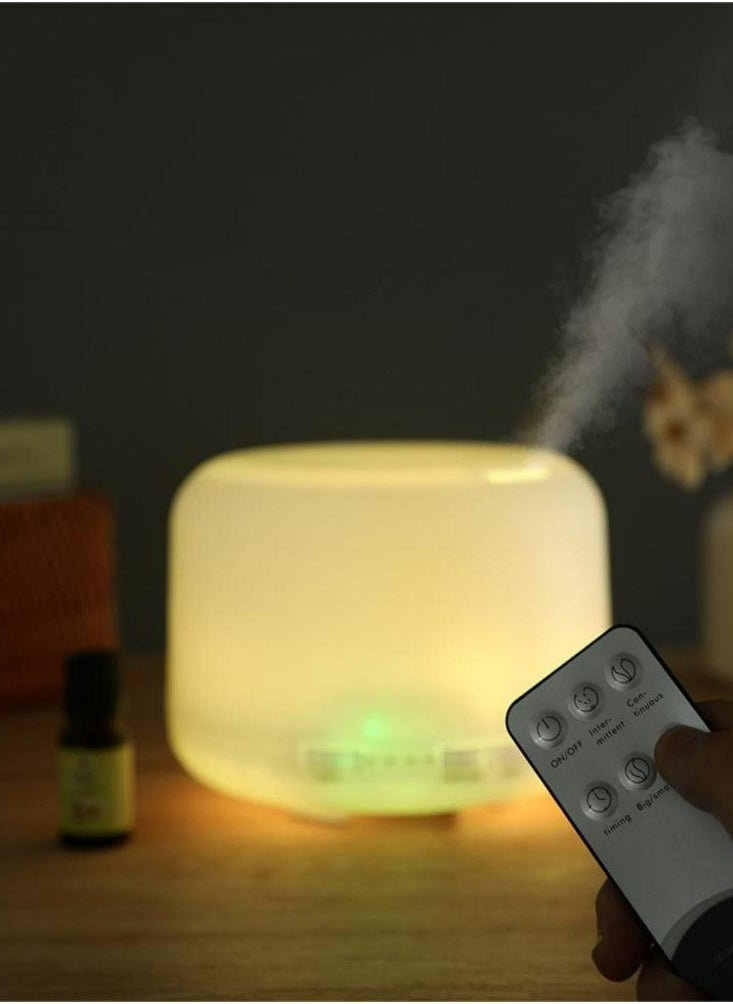 Oasisgalore - Oasisgalore Bluetooth Aroma Oil Diffuser Speaker with Light 500 ML Water Capacity Portable Aromatherapy Quiet Humidifier Time Function for Relaxing Sleeping Reading - Image 1