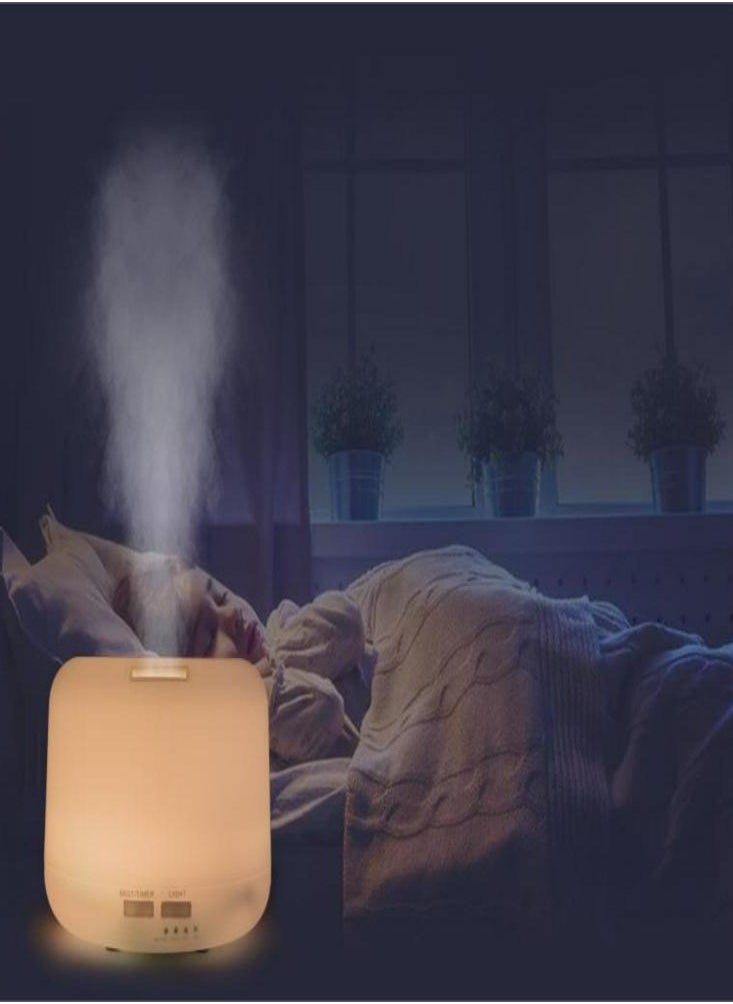 Oasisgalore - Oasisgalore Bluetooth Aroma Oil Diffuser Speaker with Light 500 ML Water Capacity Portable Aromatherapy Quiet Humidifier Time Function for Relaxing Sleeping Reading - Image 1