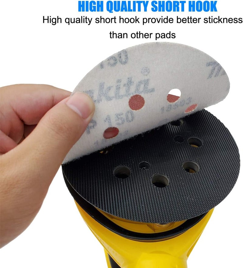 Tockrop 5 Inch 8 Hole Replacement Sander Pad for DeWalt Sander - 5" Hook & Loop Sanding Backing Pad for DW420/K, DW421/K, DW423/K, DW426/K, D26453/K, D26451 Orbital Sander - Image 5