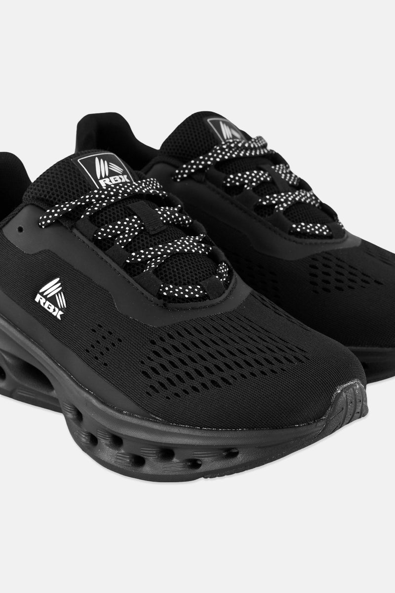 RBX Women Lace Up Running Shoes, Black - Image 3