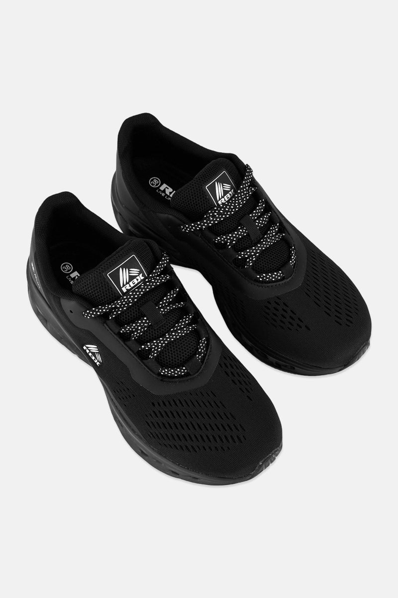 RBX Women Lace Up Running Shoes, Black - Image 4