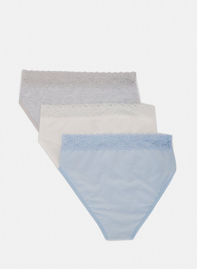 Carina Pack of 3 Colored Brief Panties - Image 1