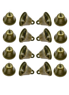 Beauenty 16PCS Vintage Jingle Bell, Antique Decorative Tone Copper Bell for Pet Dog Cat Pendants  - Image 1