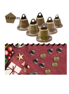 Beauenty 16PCS Vintage Jingle Bell, Antique Decorative Tone Copper Bell for Pet Dog Cat Pendants  - Image 5