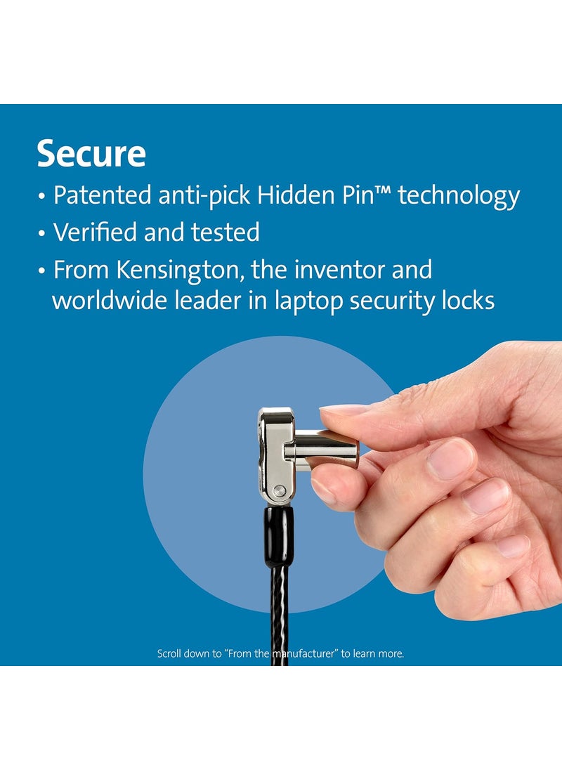 Kensington Kensington Universal 3in1 Keyed Cable Lock  Twin Lockheads for Laptops  Other Devices K63380WW  - Image 4
