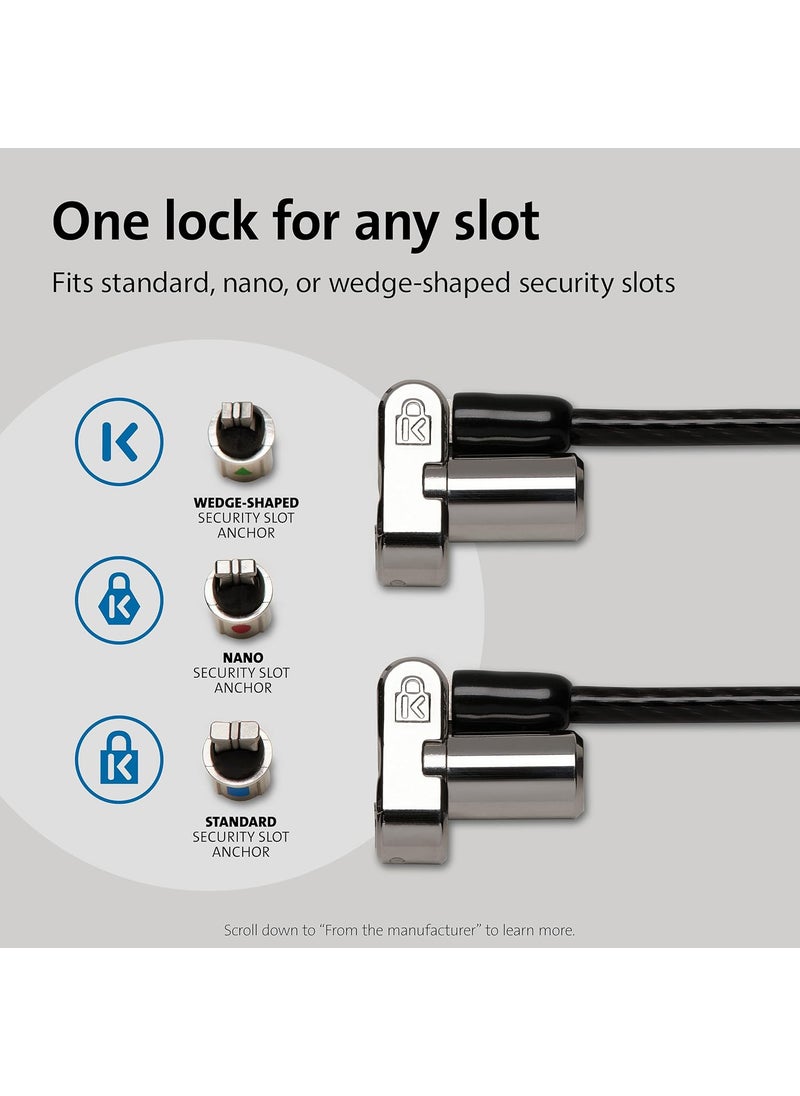 Kensington Kensington Universal 3in1 Keyed Cable Lock  Twin Lockheads for Laptops  Other Devices K63380WW  - Image 3