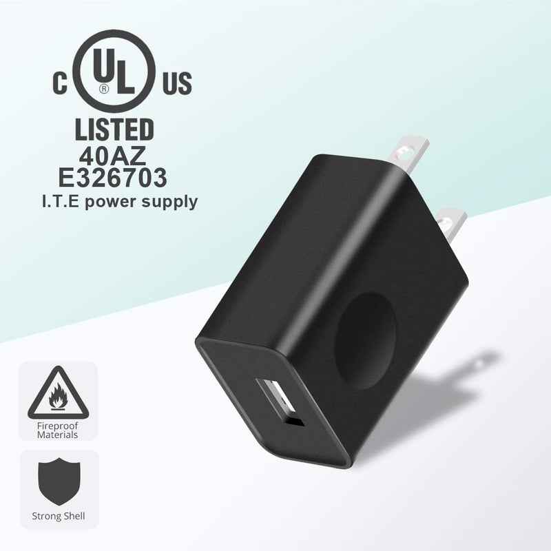fonken USB Wall Charger, FONKEN 5V 2A Power Adapter Universal Travel Charger USB Plug Cell Phone Charger Block Cube Compatible with iPhone, iPad, Google Nexus, Samsung, LG, HTC, Moto and More - Image 2
