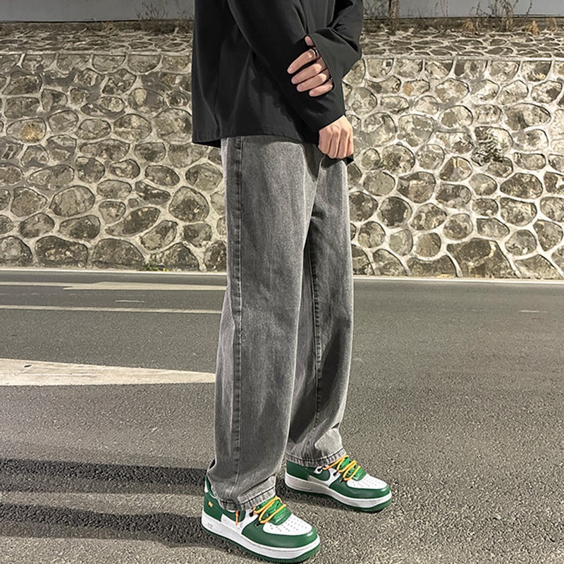 Unisex Classic Denim Jeans Loose Fit Daily Outdoor Wear - Image 4