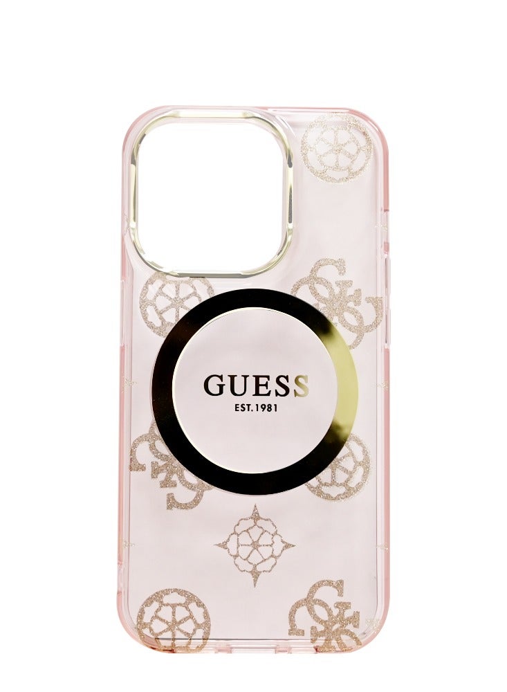 GUESS GUESS MAGSAFE IML CASE IPHONE 15 PRO GOLD/PINK