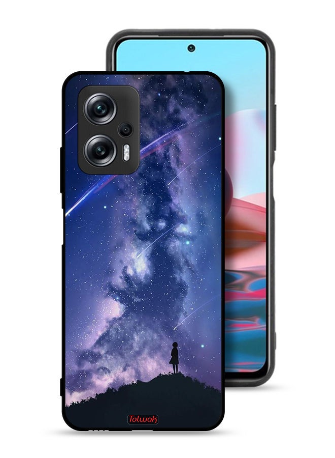 Tolwak Xiaomi Redmi Note 11T Pro 5G Protective Case Cover Moving Stars - Image 1