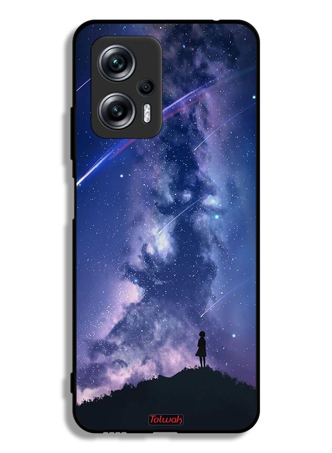 Tolwak Xiaomi Redmi Note 11T Pro 5G Protective Case Cover Moving Stars - Image 2